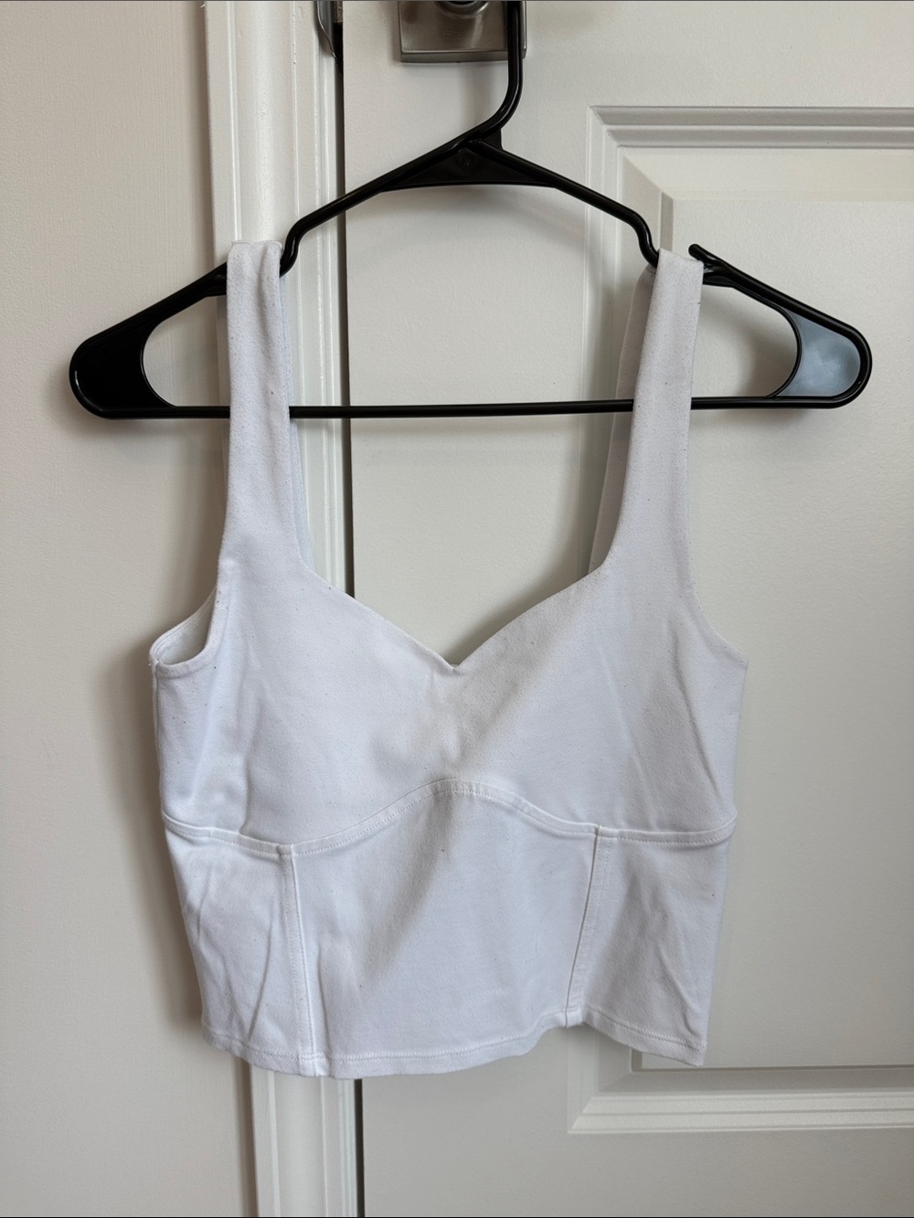Abercrombie and Fitch White Women's Crop Tank Top